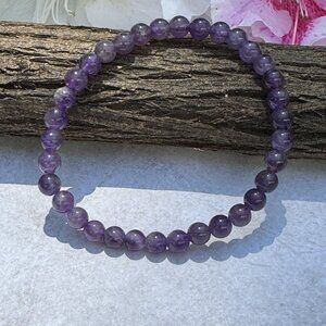 Amethyst 6mm Bracelet Unisex